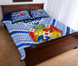 Mate Ma'a Tonga Rugby Quilt Bed Set Polynesian Creative Style - Blue K8 | Lovenewzealand.co