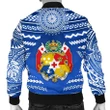 Mate Ma'a Tonga Rugby Men's Bomber Jacket Polynesian Creative Style - Blue K8 | Lovenewzealand.co
