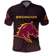 Brisbane Polo Shirt Broncos Simple Indigenous K8 | Lovenewzealand.co