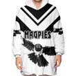 Snug Hoodie(Custom) Collingwood Magpies Simple Style (White) - Football Team Snug Hoodie | Rugbylife.co
