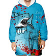Snug HoodieCronulla-Sutherland Sharks Anzac Day - Lest We Forget - Rugby Team Snug Hoodie | Rugbylife.co
