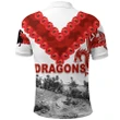 (Custom Personalised) St. George Illawarra Dragons Polo Shirt Anzac Day Simple Style K8 | Lovenewzealand.co
