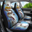 Parramatta Car Seat Covers Eels Simple Indigenous K8 | Lovenewzealand.co