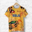 Parramatta T Shirt Eels Indigenous Naidoc Heal Country! Heal Our Nation - Gold K8 | Lovenewzealand.co