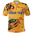 (Custom Personalised) Parramatta Polo Shirt Eels Indigenous Naidoc Heal Country! Heal Our Nation - Gold K8 | Lovenewzealand.co