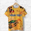 (Custom Personalised) Parramatta T Shirt Eels Indigenous Naidoc Heal Country! Heal Our Nation - Gold K8 | Lovenewzealand.co