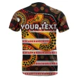 (Custom Personalised)Parramatta Eels T-Shirt Aboriginal Tribal Style Black TH4 | Lovenewzealand.co