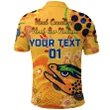 (Custom Personalised) Parramatta Polo Shirt Eels Indigenous Naidoc Heal Country! Heal Our Nation - Gold, Custom Text And Number K8 | Lovenewzealand.co