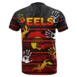 Naidoc Parramatta Eels T Shirt Aboriginal Patterns Style Black TH4 | Lovenewzealand.co