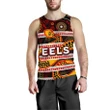 Parramatta Eels Men's Tank Top Tribal Style Black TH4 | Lovenewzealand.co