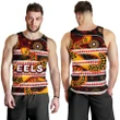 Parramatta Eels Men's Tank Top Tribal Style Black TH4 | Lovenewzealand.co