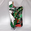 Rugby Life Hooded Blanket - Rabbitohs Hooded Blanket Indigenous Anzac Day TH12