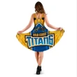 (Custom Personalised) Titans Women's Dress Gold Coast Aboriginal Armor Version TH12 | Lovenewzealand.co