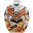 (Custom Personalised) Wests Hoodie Tigers Indigenous Naidoc Heal Country! Heal Our Nation - White, Custom Text And Number | Lovenewzealand.co