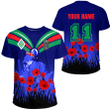 New Zealand Warriors Aboriginal Pattern 2023 T-shirt A35 | Love New Zealand
