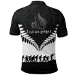 Anzac Day New Zealand Warriors Polo Shirt Silver Fern Black White K4 | Lovenewzealand.co