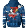Roosters Anzac Day Hoodie Military - Blue | Lovenewzealand.co