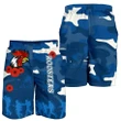 Roosters Anzac Day Men Shorts Military - Blue k13 | Lovenewzealand.co