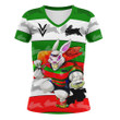 Rugby Life V-neck T-shirt - (Custom) South Sydney Rabbitohs Mascot Style A35