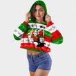 Rugby Life Croptop Hoodie - (Custom) South Sydney Rabbitohs Mascot Style A35