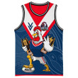 Rugby Life Basketball Jersey - (Custom) Sydney Roosters Champion Style A35