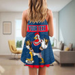 Rugby Life Strap Summer Dress - (Custom) Sydney Roosters Champion Style A35