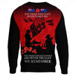 Anzac Day For Those Who Leave Never To Ruturn.Sweatshirt