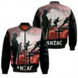 Anzac Day We Will Remember Them Special Version Zip Bomber Jacket A31