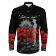 Rugbylife Clothing - Australian Military Forces Anzac Day Lest We Forget Long Sleeve Button Shirt