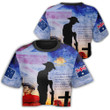 Anzac Day Australia Soldier We Will Rememer Them Croptop T-shirt A31