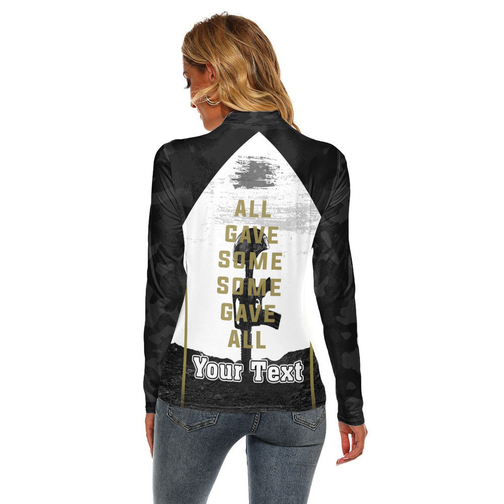 (Custom) Anzac Day We Will Never Forget Women's Stretchable Turtleneck Top A31