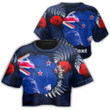 (Custom) New Zealand Anzac Day Poppy Croptop T-shirt A31