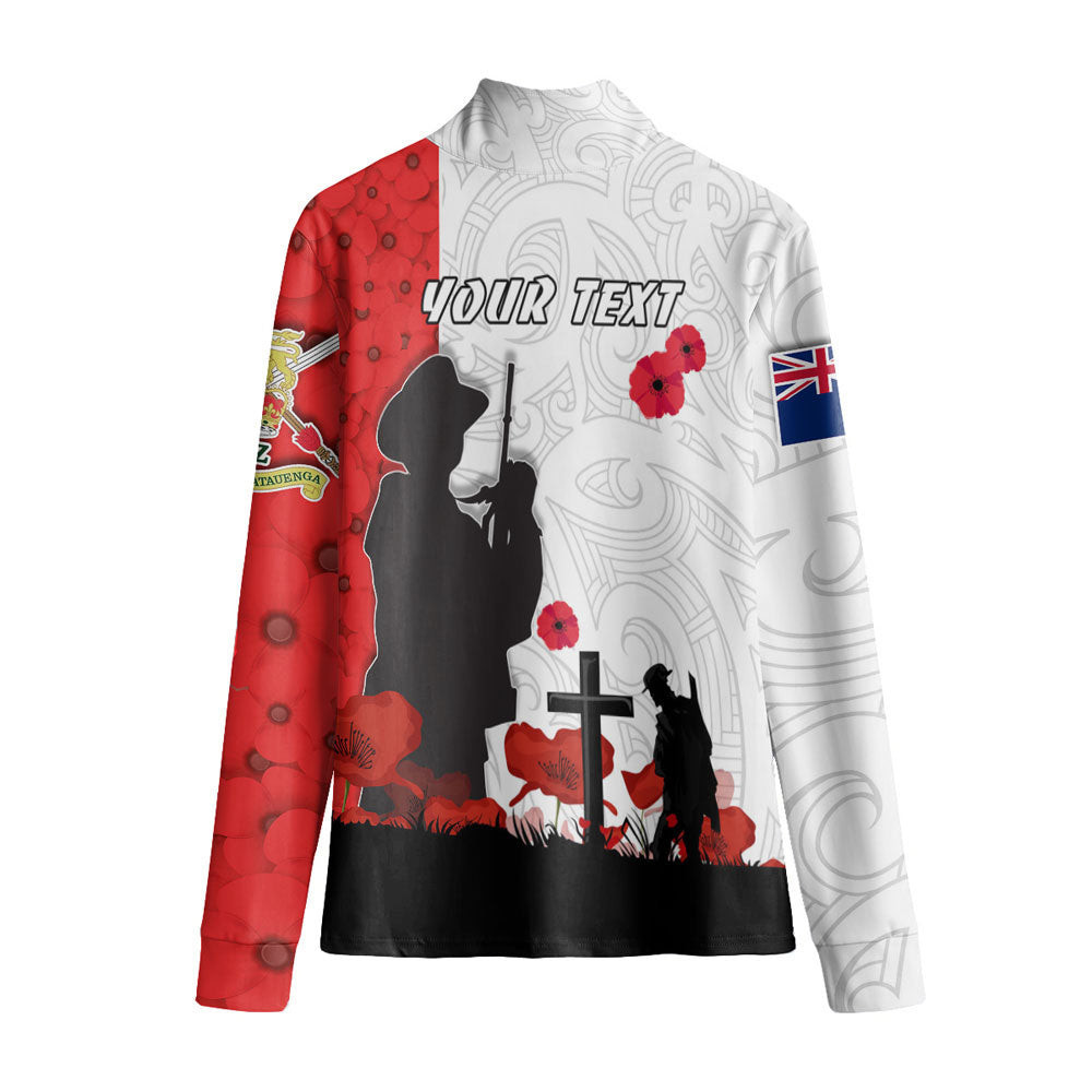 (Custom) New Zealand Anzac Lest We Forget Women's Stand-up Collar T-shirt A31