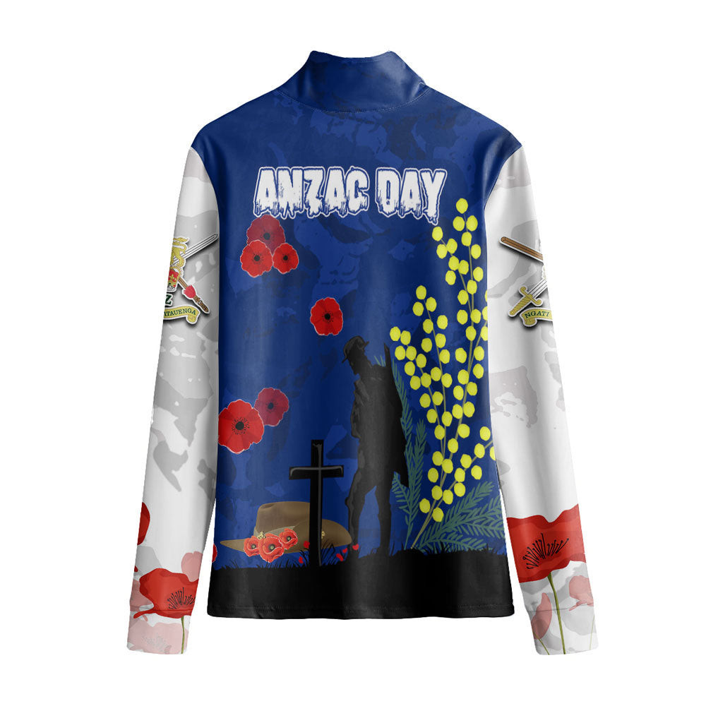 Australia Anzac Lest We Forget 2024 Women's Stand-up Collar T-shirt A31