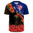 Love New Zealand Clothing - Anzac Day Poppy And Fern - Baseball Jerseys A95 | Love New Zealand