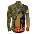 Love New Zealand Clothing - Anzac Day Camouflage Soldier Australian - Long Sleeve Button Shirt A95 | Love New Zealand