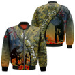 Love New Zealand Clothing - Anzac Day Camouflage Soldier New Zealand - Zip Bomber Jacket A95 | Love New Zealand