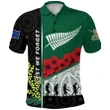 (Custom Personalised) Anzac Day - Lest We Forget Polo Shirt Australia Indigenous and New Zealand Maori K13 | Lovenewzealand.co