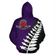 New Zealand Lest We Forget Hoodie, Poppies Anzac Fern Pullover Hoodie | Lovenewzealand.co