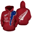 New Zealand Lest We Forget Hoodie, Anzac Fern Pullover Hoodie | Lovenewzealand.co