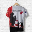 (Custom Personalised) New Zealand Anzac Day T Shirt Lest We Forget Back l Love New Zealand