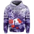 Fern and Camouflage Anzac Lest We Forget Hoodie | Lovenewzealand.co