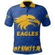 Australia Polo Shirt Eagles Anzac Day (Blue) TH6 | Lovenewzealand.co