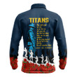 Gold Coast Titans Long Sleeve Polo Shirt, Anzac Day For the Fallen A31B