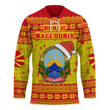 1sttheworld Clothing - North Macedonia Christmas Hockey Jersey A31
