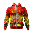 (Custom) Gold Coast Suns Hoodie, Anzac Day Lest We Forget A31B