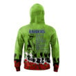 Canberra Raiders Hoodie, Anzac Day For the Fallen A31B