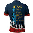 Gold Coast Titans Polo Shirt, Anzac Day For the Fallen A31B