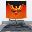 Orange Army Tapestry Cricket Sporty Style K8