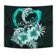 Hibiscus Tapestry I Love Dophins TH5